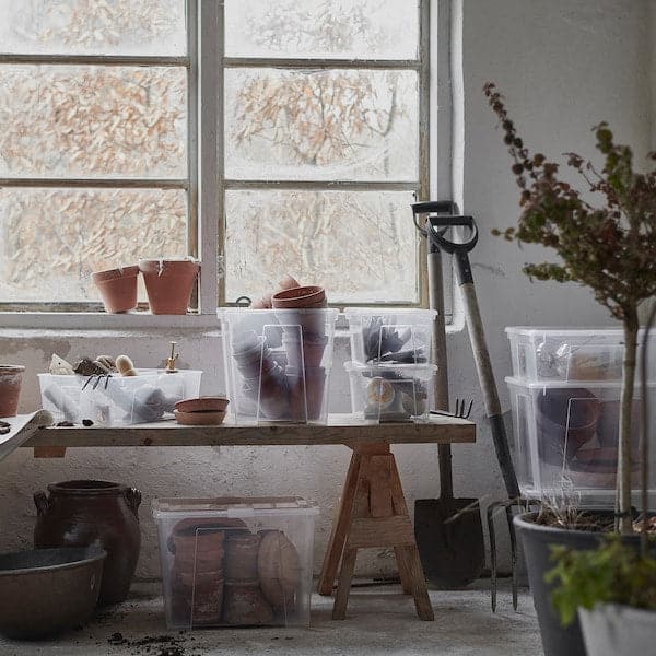 Ikea SAMLA - Box, transparent, 56x39x28 cm/45 l