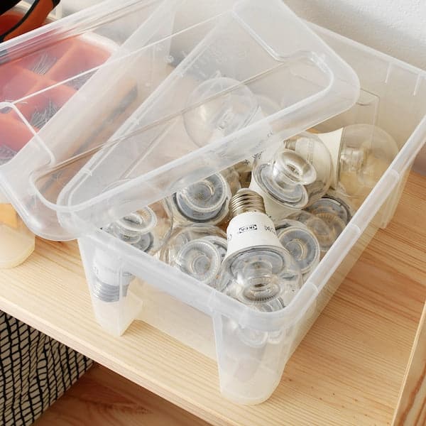 Ikea SAMLA - Box, transparent, 28x19x14 cm/5 l