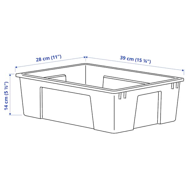 SAMLA - Box, transparent, 39x28x14 cm/11 l - Premium Household Storage Containers from Ikea - Just €3.99! Shop now at Maltashopper.com