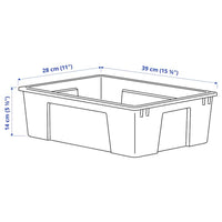 SAMLA - Box, transparent, 39x28x14 cm/11 l - Premium Household Storage Containers from Ikea - Just €3.99! Shop now at Maltashopper.com