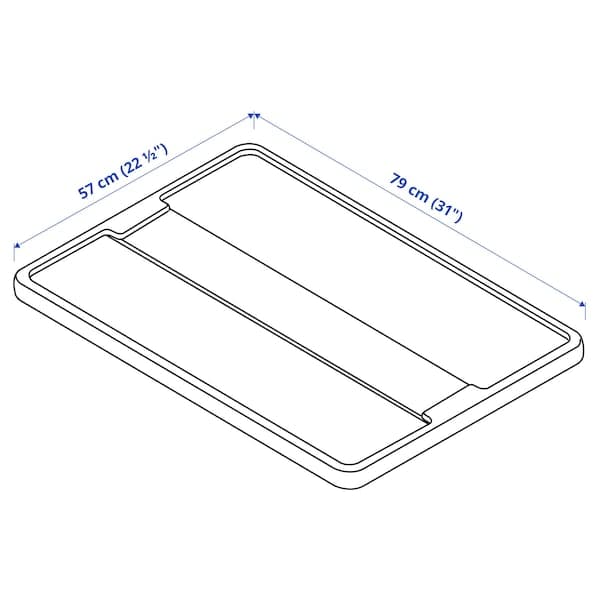 SAMLA - Lid for box 55/130 l, transparent