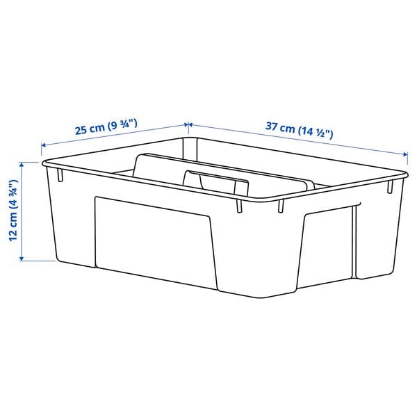 SAMLA - Insert for box 11/22 l, transparent , 37x25x12 cm - Premium Household Storage Containers from Ikea - Just €5.99! Shop now at Maltashopper.com