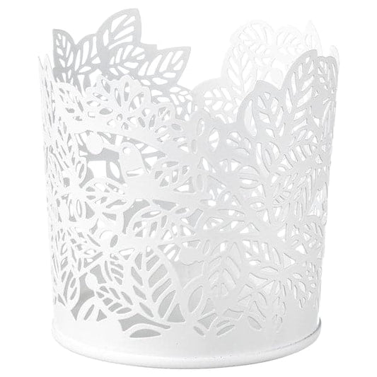 Ikea SAMVERKA - Tealight holder, white, 8 cm