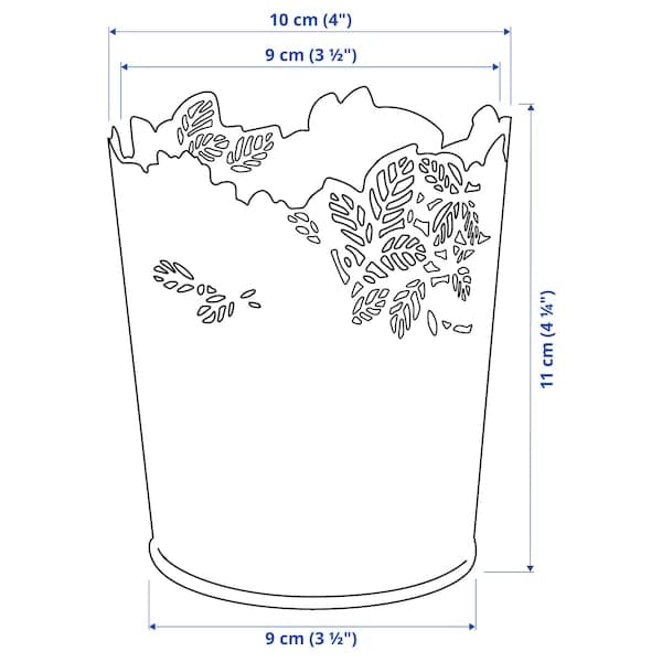 Ikea SAMVERKA - Plant pot, white, 9 cm