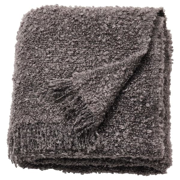 Ikea SANDBRODD - Throw, anthracite, 130x170 cm