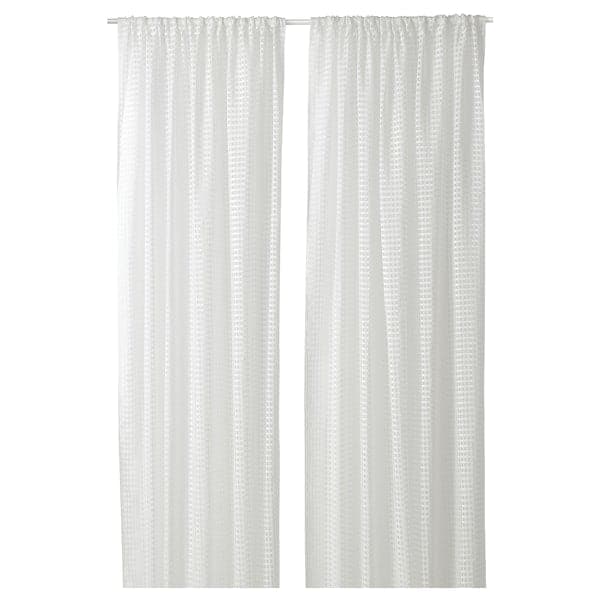 SANDDÅDRA - Thin curtain, 2 sheets, white, 145x300 cm