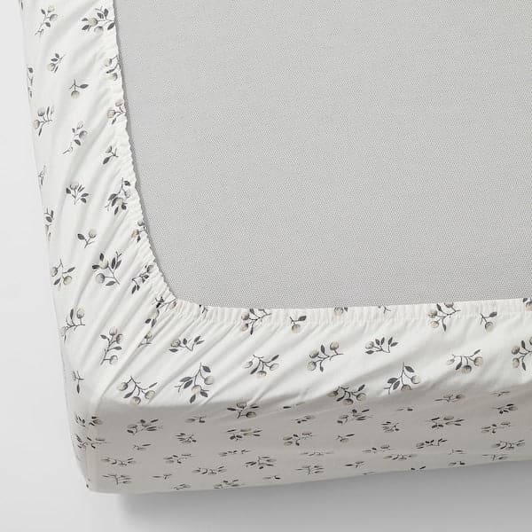 SANDLUPIN Sheet with corners, floral motif, 140x200 cm - best price from Maltashopper.com 10470774