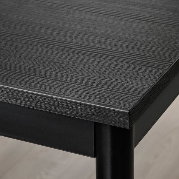 SANDSBERG / ADDE - Table and 4 chairs, black/black, 110x67 cm - best price from Maltashopper.com 59429194