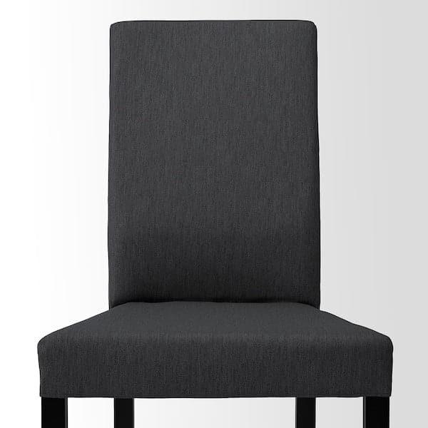 Ikea SANDSBERG / KÄTTIL Table and 4 chairs - black/Knisa dark grey 110 cm ,