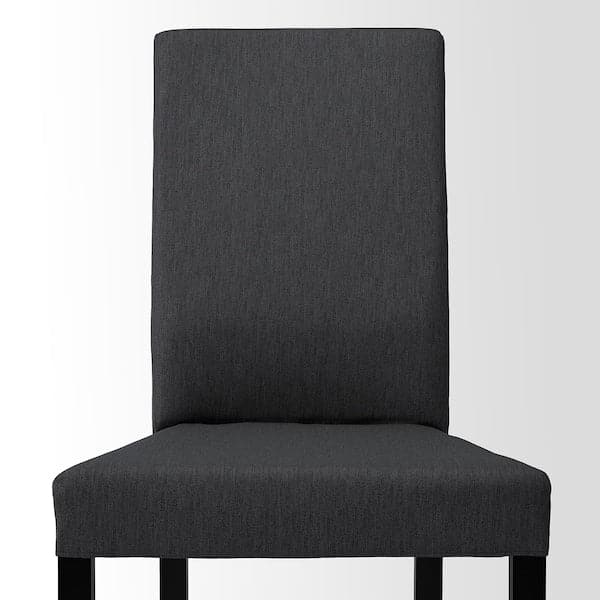 SANDSBERG / KÄTTIL Table and 4 chairs - black/Knisa dark grey 110 cm , - best price from Maltashopper.com 09428875