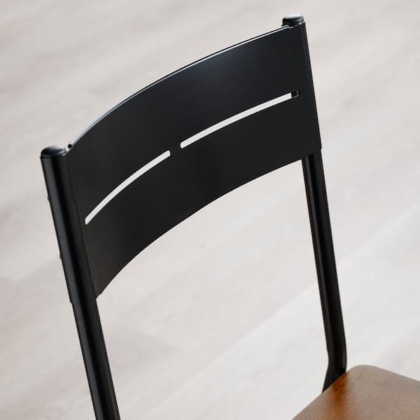 SANDSBERG - Chair, black/brown stained - best price from Maltashopper.com 70412960