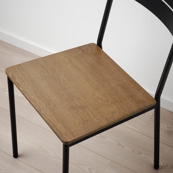 Ikea SANDSBERG - Chair, black/brown stained