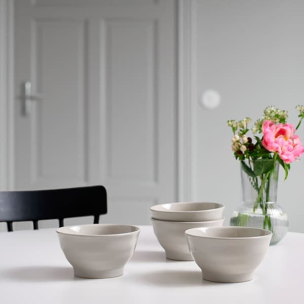 Ikea SANDSKÄDDA - Bowl, light grey-beige, 14 cm