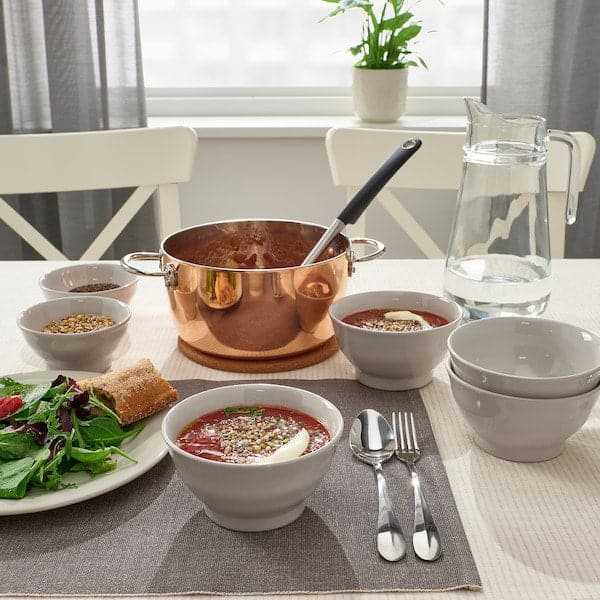 Ikea SANDSKÄDDA - Bowl, light grey-beige, 14 cm