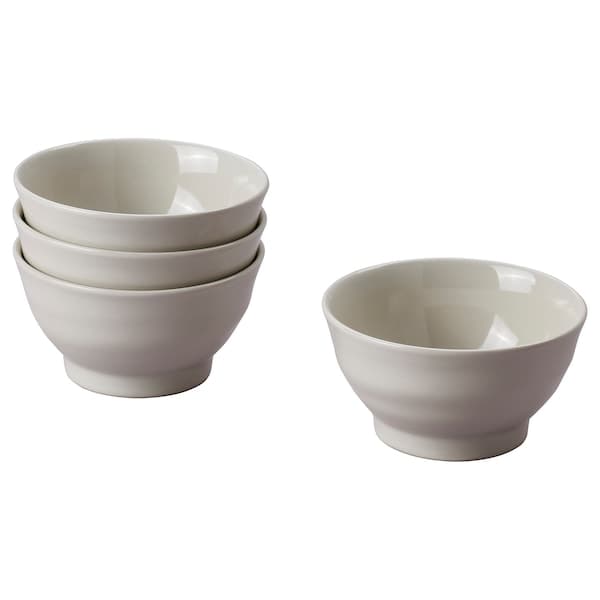 SANDSKÄDDA - Bowl, light grey-beige, 14 cm