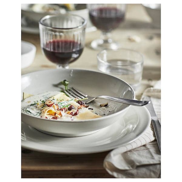 SANDSKÄDDA - Deep plate, light grey-beige, 21 cm - Premium  from Ikea - Just €12.99! Shop now at Maltashopper.com