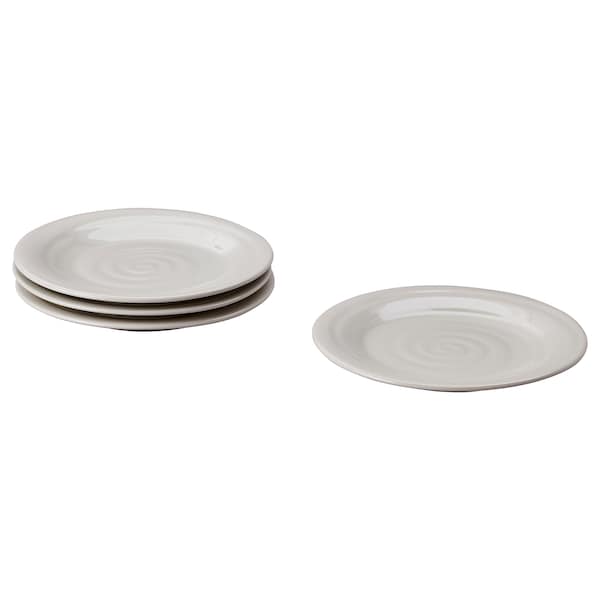 SANDSKÄDDA - Side plate, light grey-beige, 20 cm