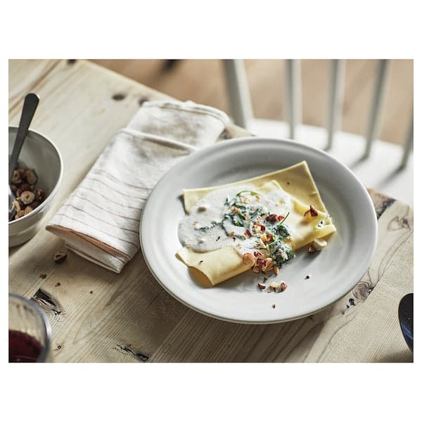 Ikea SANDSKÄDDA - Side plate, light grey-beige, 20 cm