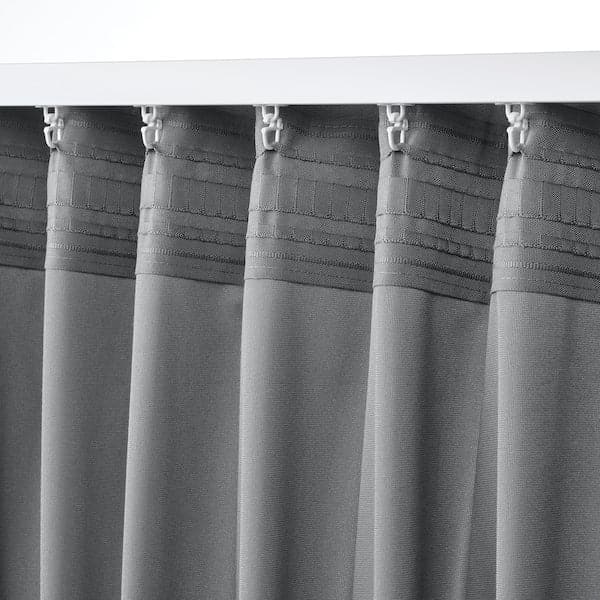 SANDSVINGEL - Tenda, 2 teli, grigio, 135x300 cm , 135x300 cm - best price from Maltashopper.com 50532261