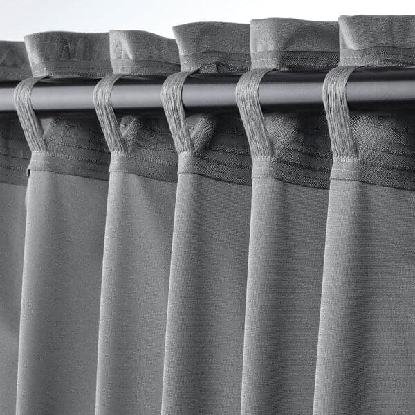 SANDSVINGEL - Tenda, 2 teli, grigio, 135x300 cm , 135x300 cm - best price from Maltashopper.com 50532261