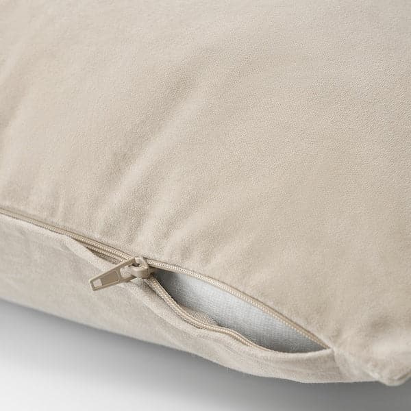 SANELA - Cushion cover, light beige