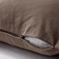 SANELA - Cushion cover, grey/brown, 50x50 cm - best price from Maltashopper.com 90490198