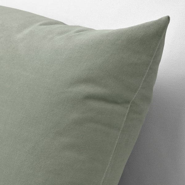 SANELA - Cushion cover, pale grey-green, 40x58 cm - best price from Maltashopper.com 90531014