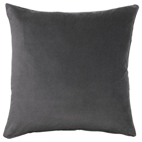 SANELA - Cushion cover, dark grey, 65x65 cm