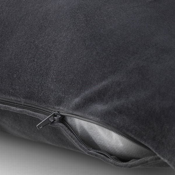 SANELA - Cushion cover, dark grey, 50x50 cm - best price from Maltashopper.com 80471732