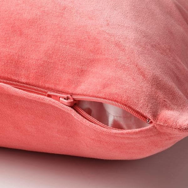 SANELA - Cushion cover, light brown-red, 65x65 cm - best price from Maltashopper.com 00447312