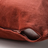 SANELA - Cushion cover, red/brown, 65x65 cm - best price from Maltashopper.com 40479202