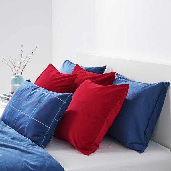 SANELA - Cushion cover, red, 50x50 cm - best price from Maltashopper.com 00447307