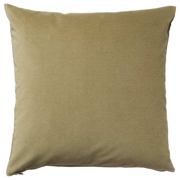 SANELA - Cushion cover, light olive-green, 50x50 cm - best price from Maltashopper.com 50456530