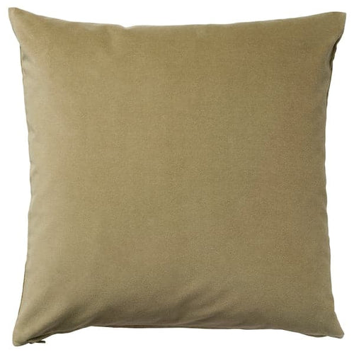 SANELA - Cushion cover, light olive-green, 65x65 cm