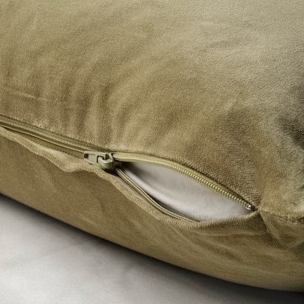 SANELA - Cushion cover, light olive-green, 65x65 cm - best price from Maltashopper.com 30456531