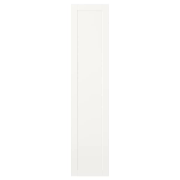 SANNIDAL - Door with hinges, white, 40x180 cm - best price from Maltashopper.com 89243019