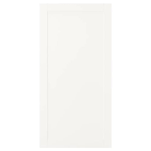SANNIDAL - Door with hinges, white, 60x120 cm