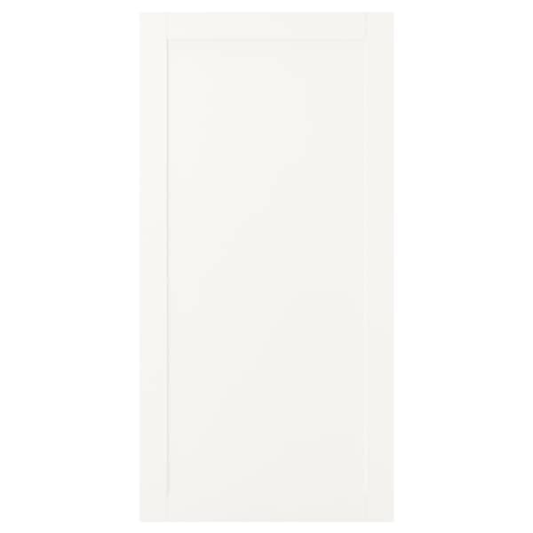 SANNIDAL - Door with hinges, white, 60x120 cm