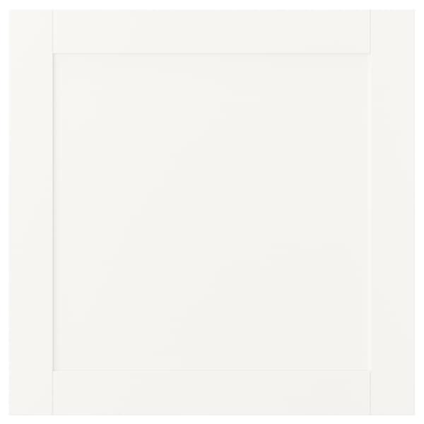 Ikea SANNIDAL - Door with hinges, white, 60x60 cm