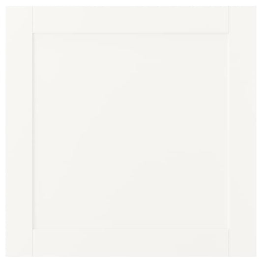 Ikea SANNIDAL - Door with hinges, white, 60x60 cm
