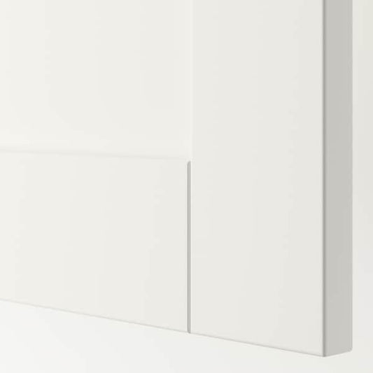 Ikea SANNIDAL - Door with hinges, white, 40x60 cm