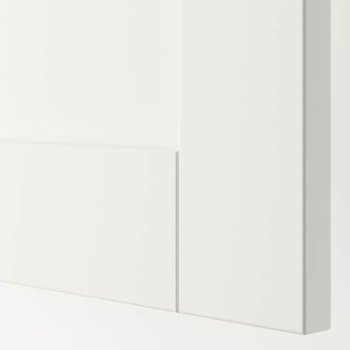 SANNIDAL - Door with hinges, white, 40x180 cm