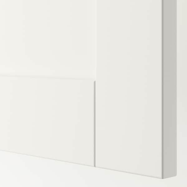 SANNIDAL - Door with hinges, white, 40x180 cm