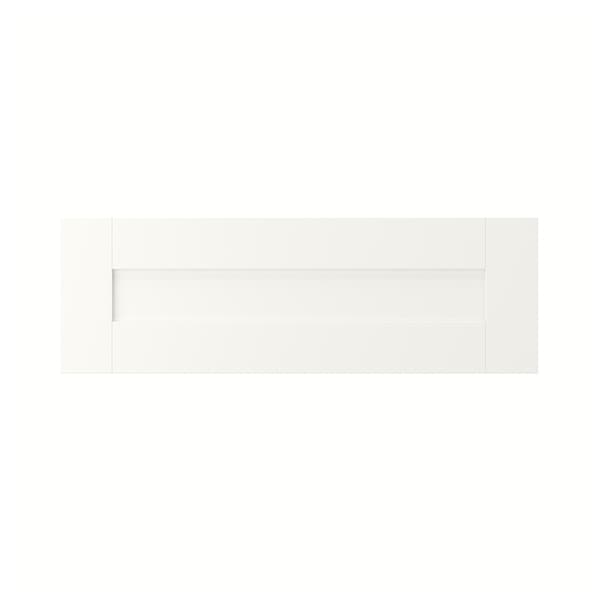 SANNIDAL - Drawer front, white, 60x20 cm