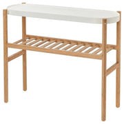 SATSUMAS - Plant stand, bamboo/white, 70 cm - best price from Maltashopper.com 90258156
