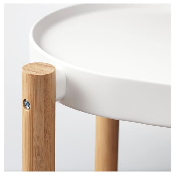 SATSUMAS - Plant stand, bamboo/white, 70 cm - best price from Maltashopper.com 90258156