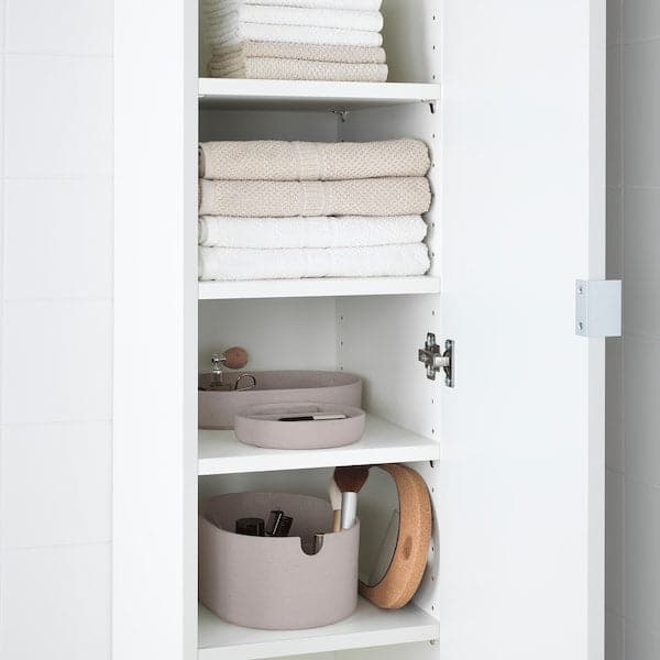 SAXBORGA - Storage box with mirror lid, plastic cork , 24x17 cm - best price from Maltashopper.com 80391882
