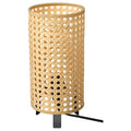 SAXHYTTAN table lamp, beige/black, 26 cm