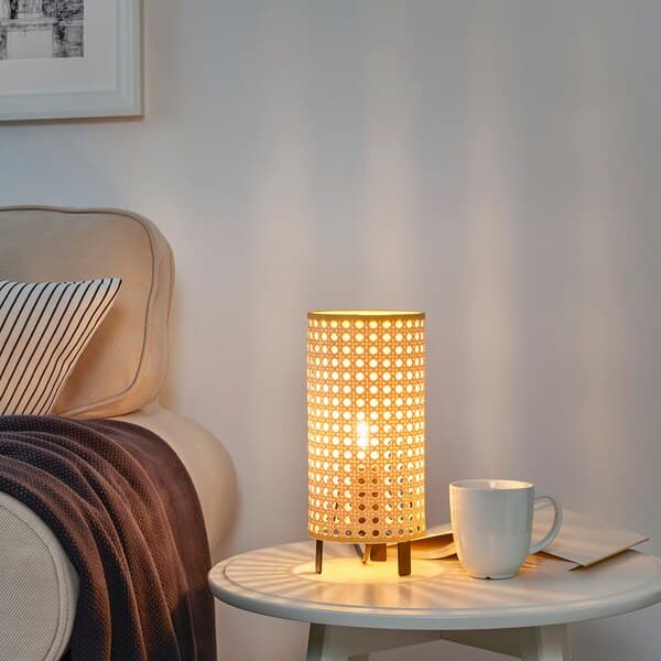 Ikea SAXHYTTAN Table lamp - beige/black 26 cm , 26 cm