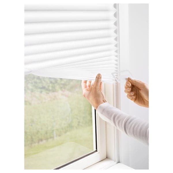 SCHOTTIS - Pleated blind, white, 90x190 cm - best price from Maltashopper.com 20242282
